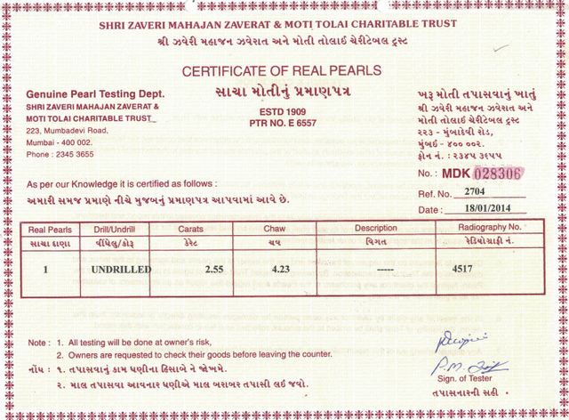 Basra Pearl - 2.55 Carat