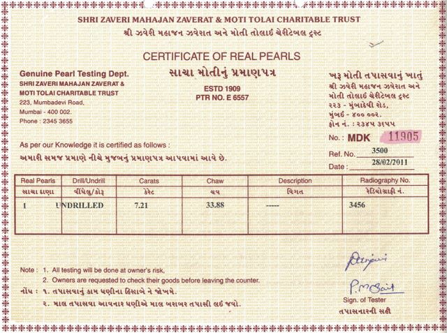 Basra Pearl - 7.21 Carat