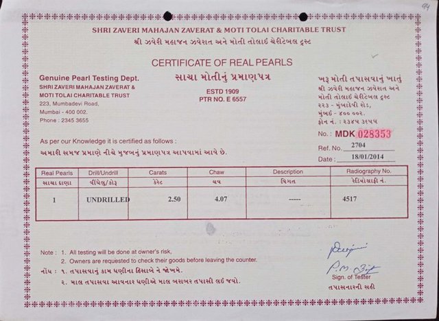 Basra Pearl - 2.50 Carat