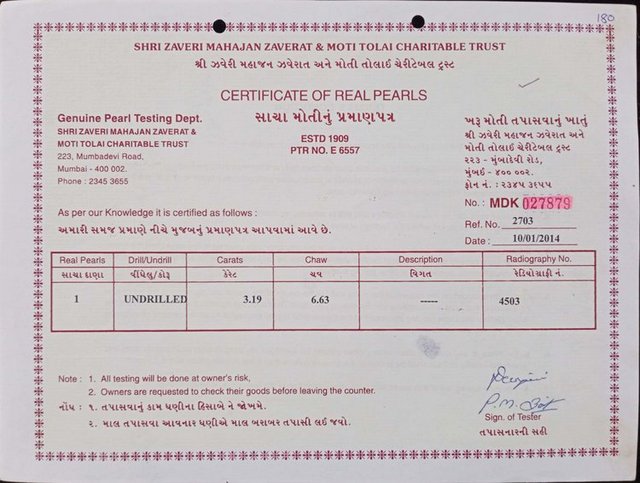 Basra Pearl - 3.19 Carat