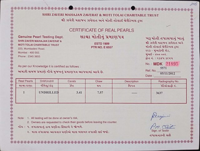 Basra Pearl - 3.41 Carat