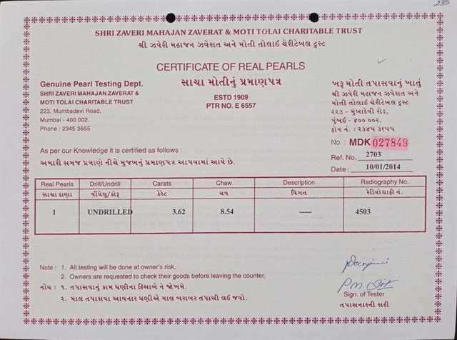 Basra Pearl - 3.62 Carat