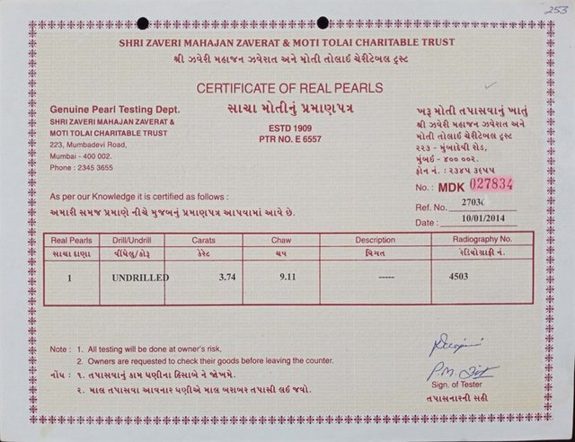 Basra Pearl - 3.74 Carat