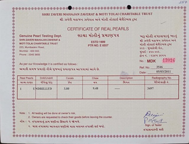 Basra Pearl - 3.80 Carat
