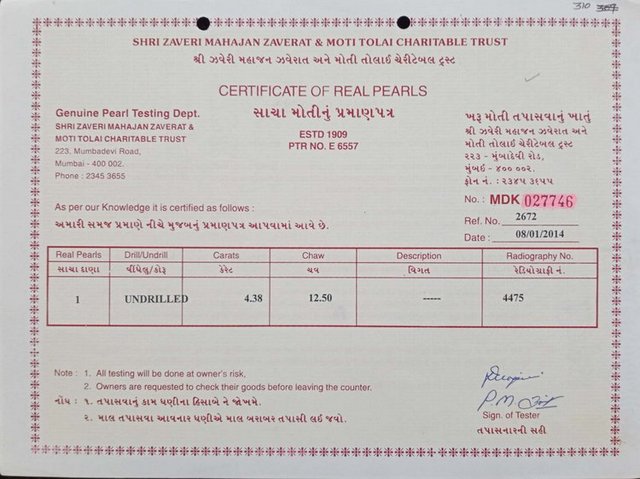 Basra Pearl - 4.38 Carat