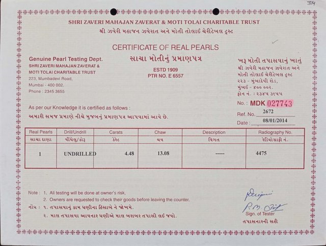 Basra Pearl - 4.48 Carat