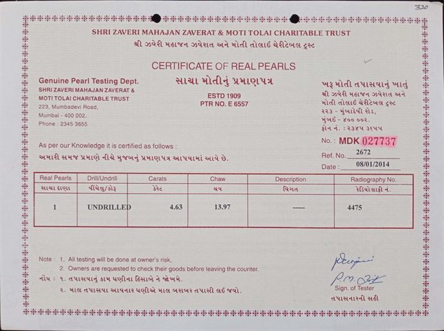 Basra Pearl - 4.63 carat