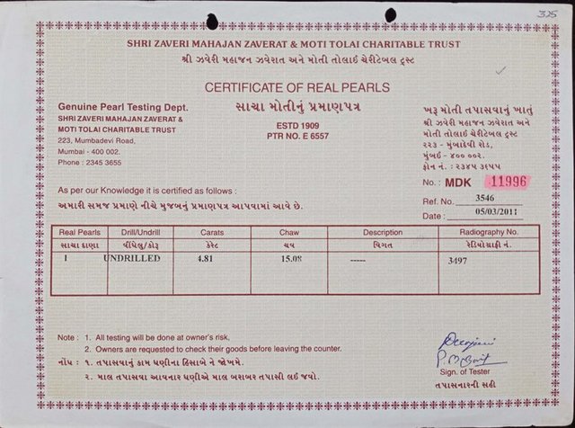 Basra Pearl - 4.81 Carat