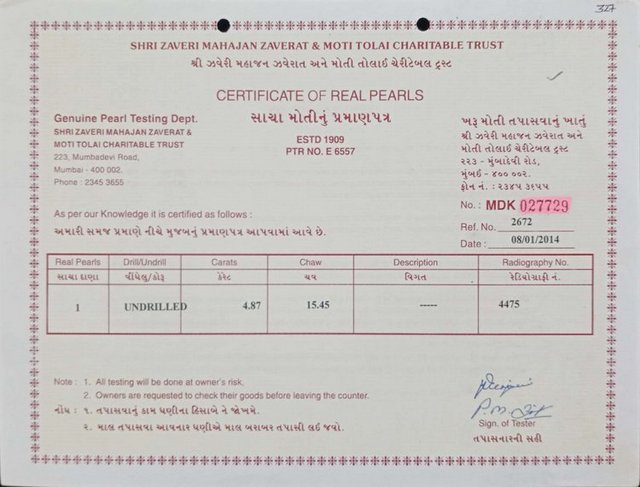 Basra Pearl - 4.87 Carat