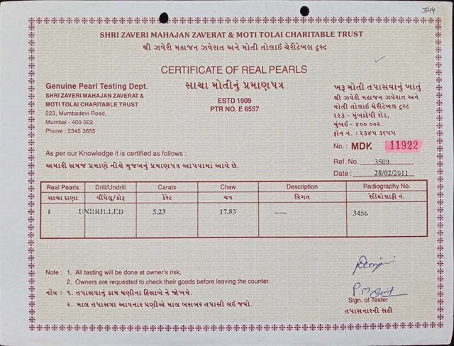 Basra Pearl - 5.23 Carat