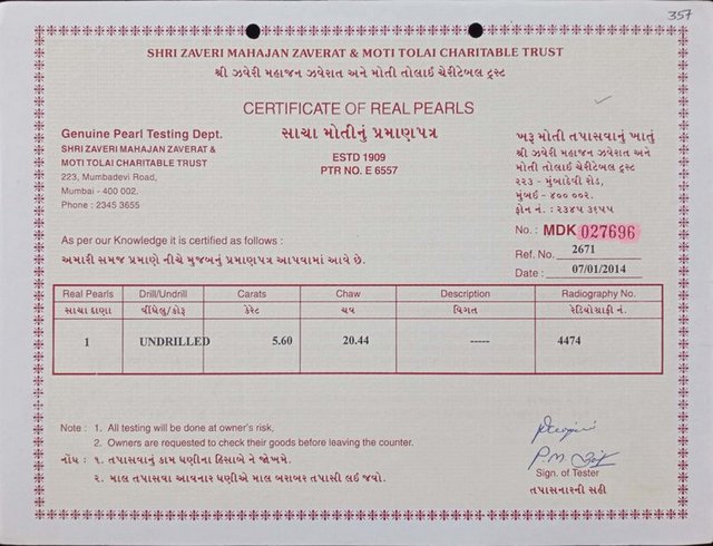 Basra Pearl - 5.60 Carat