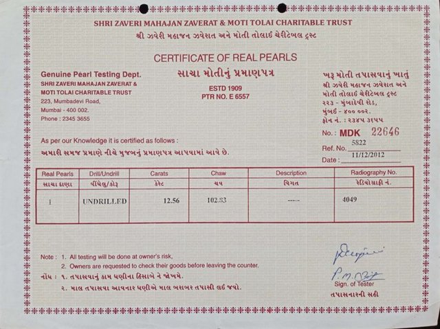 Basra Pearl - 12.56 Carat