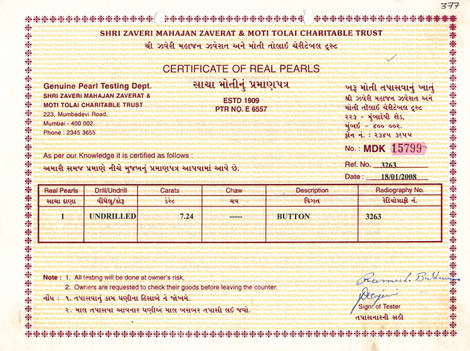 Basra Pearl - 7.24 Carat