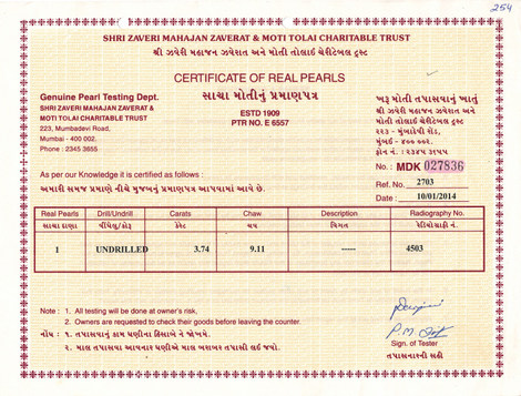 Basra Pearl - 3.74 Carat