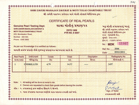 Basra Pearl - 4.79 Carat