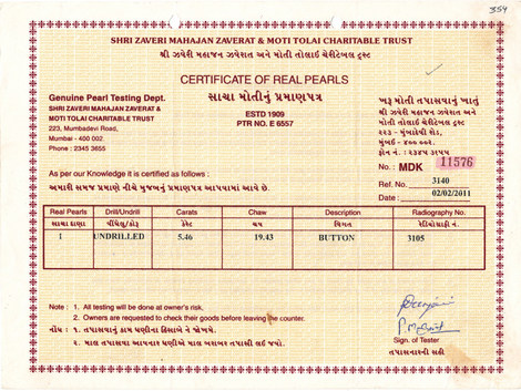 Basra Pearl - 5.46 Carat