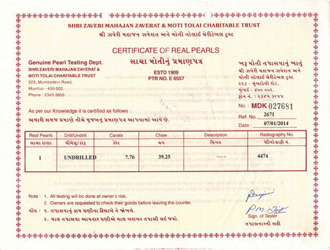 Basra Pearl - 7.76 Carat