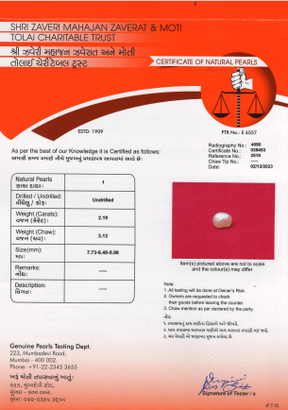 Basra Pearl - 2.19 Carat