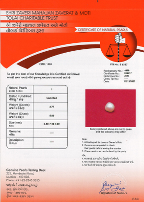 Basra Pearl - 2.77 Carat