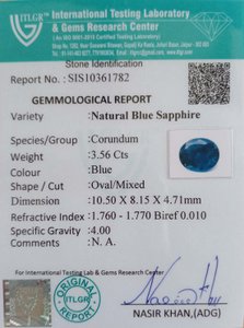 Blue Sapphire - 3.56 Carat
