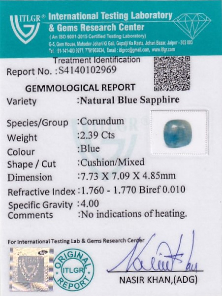 Blue Sapphire - 2.39 Carat