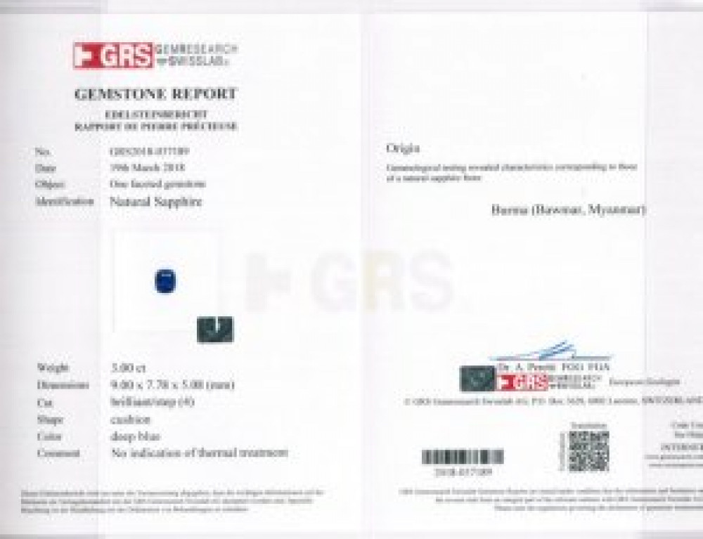 Blue Sapphire - 3 Carat