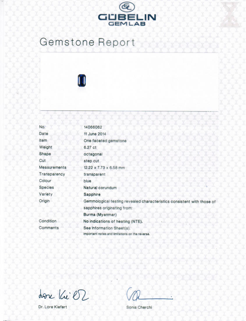 Blue Sapphire - 6.27 Carat
