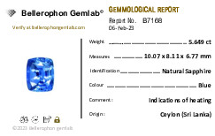 Blue Sapphire - 5.65 Carat