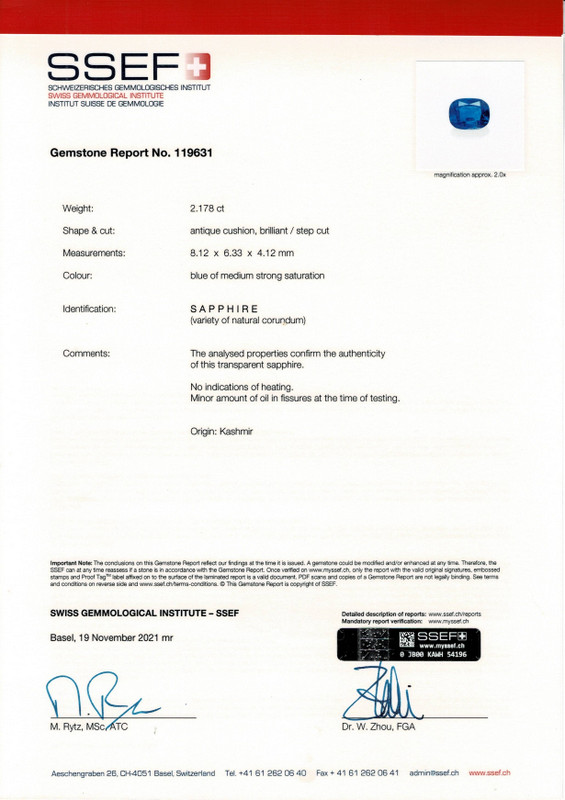 Blue Sapphire - 2.17 Carat
