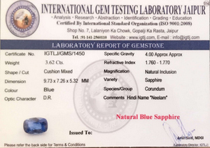 Blue Sapphire - 3.62 Carat