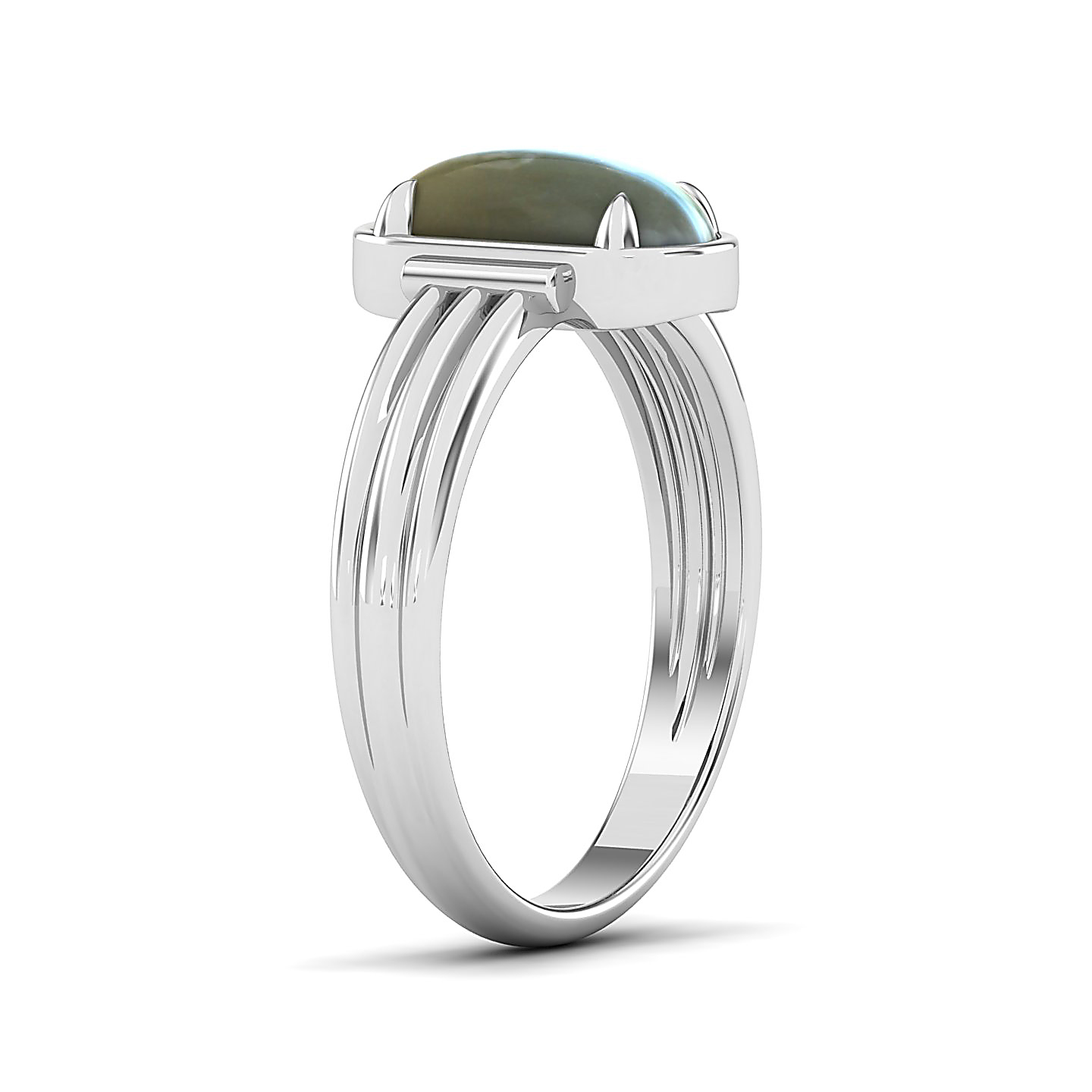 Captivating Prong bezel set Cat's eye ring
