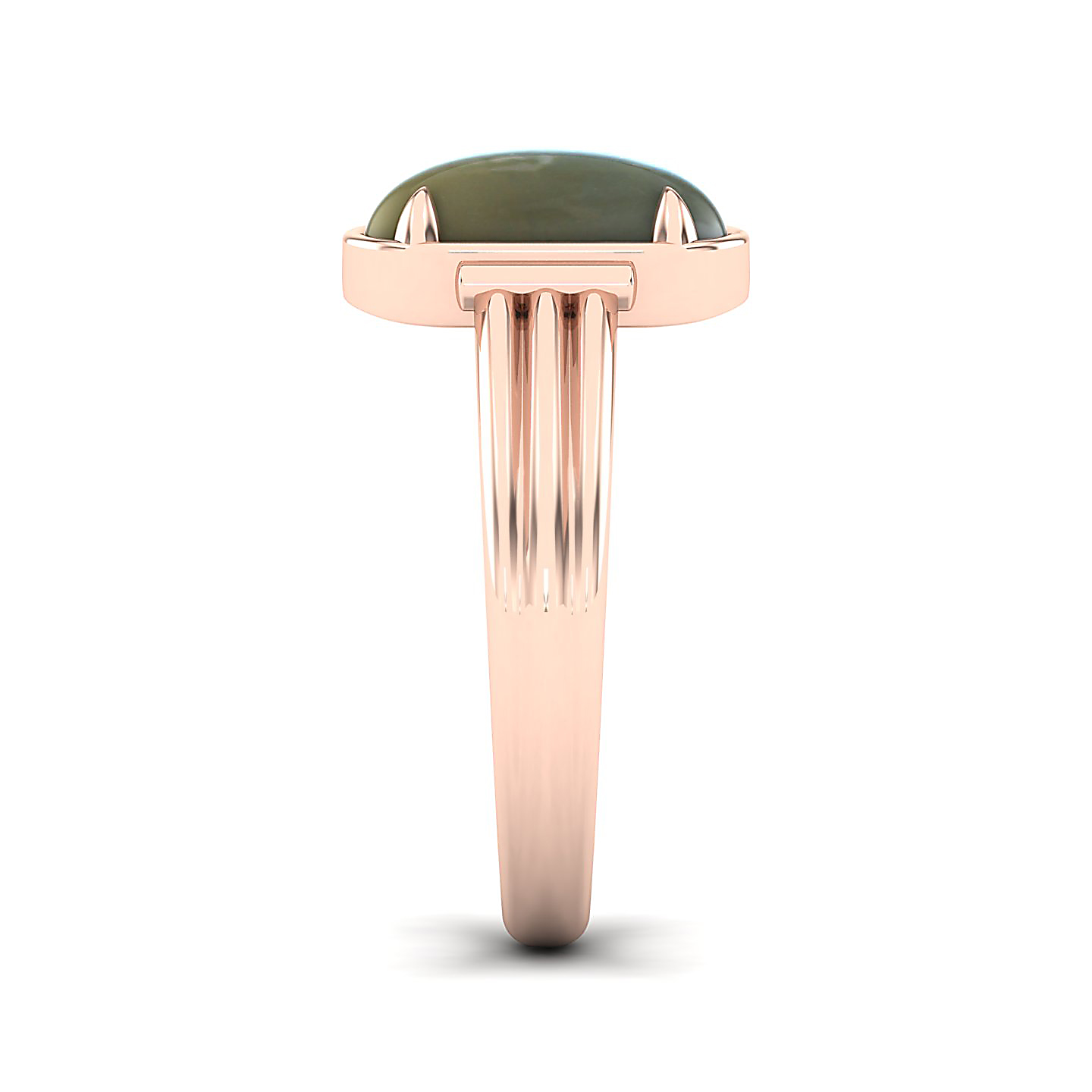 Captivating Prong bezel set Cat's eye ring