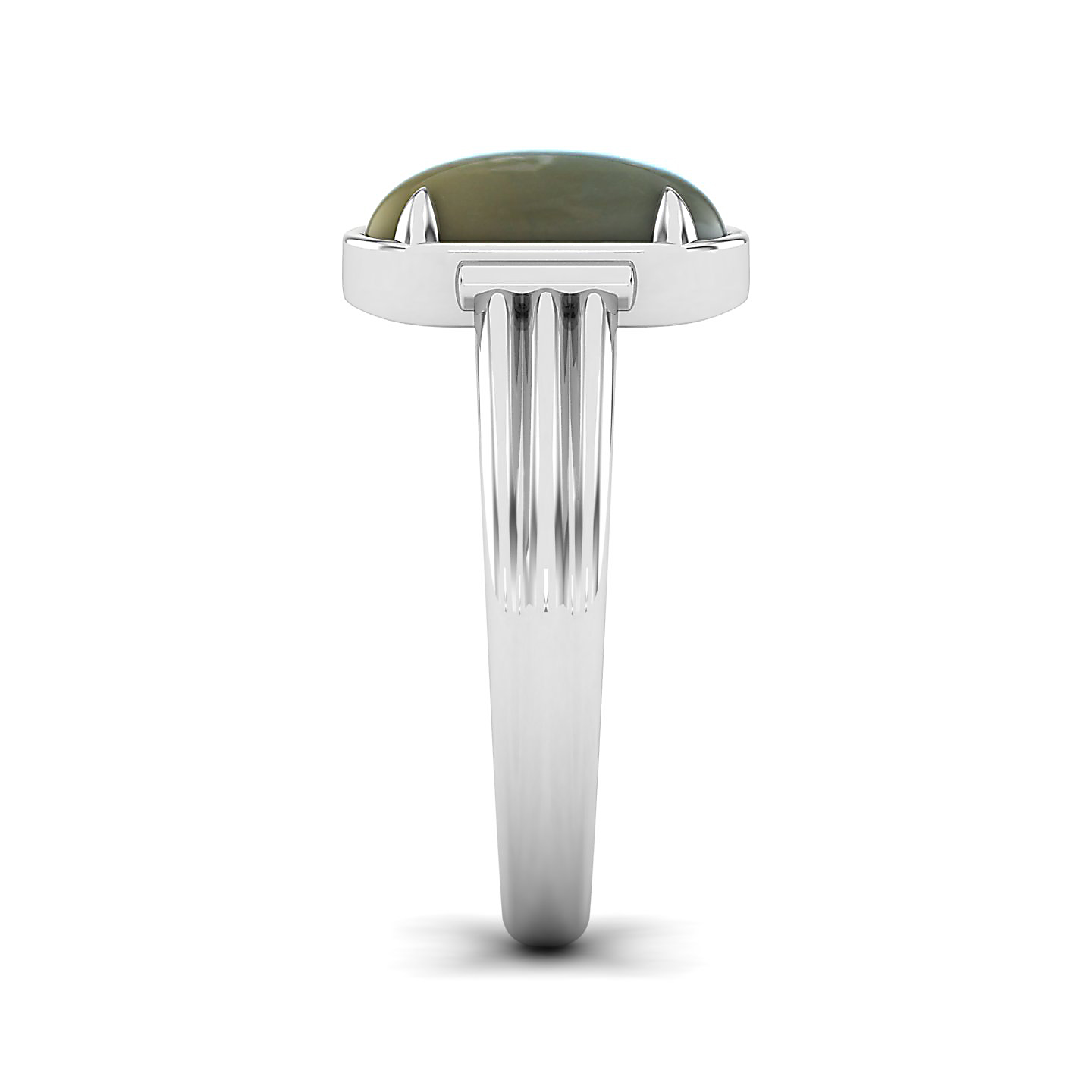Captivating Prong bezel set Cat's eye ring