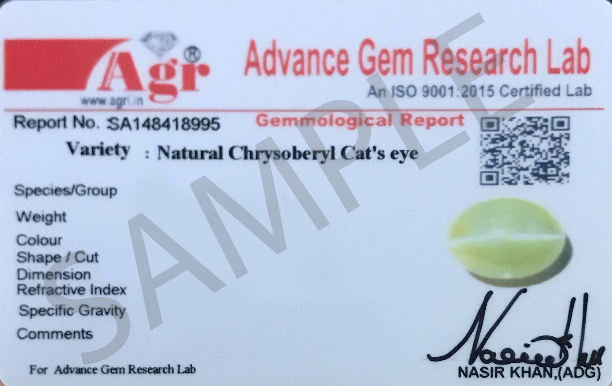 Cat's Eye Chrysoberyl - 6.20 Carat
