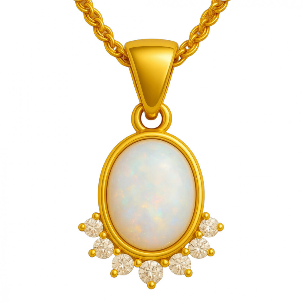 Celestial Dew Opal Pendant