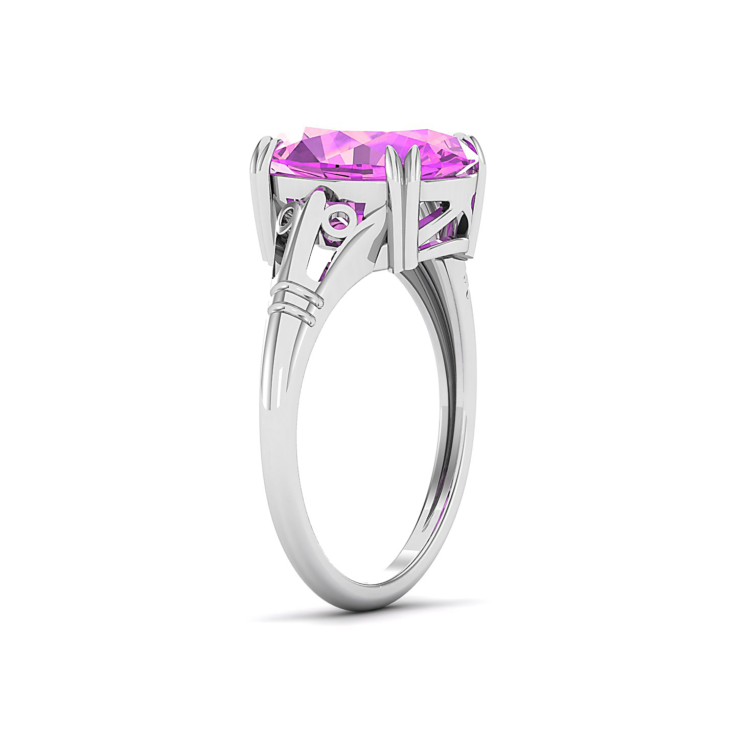 Classy Vintage Pink Sapphire Ring