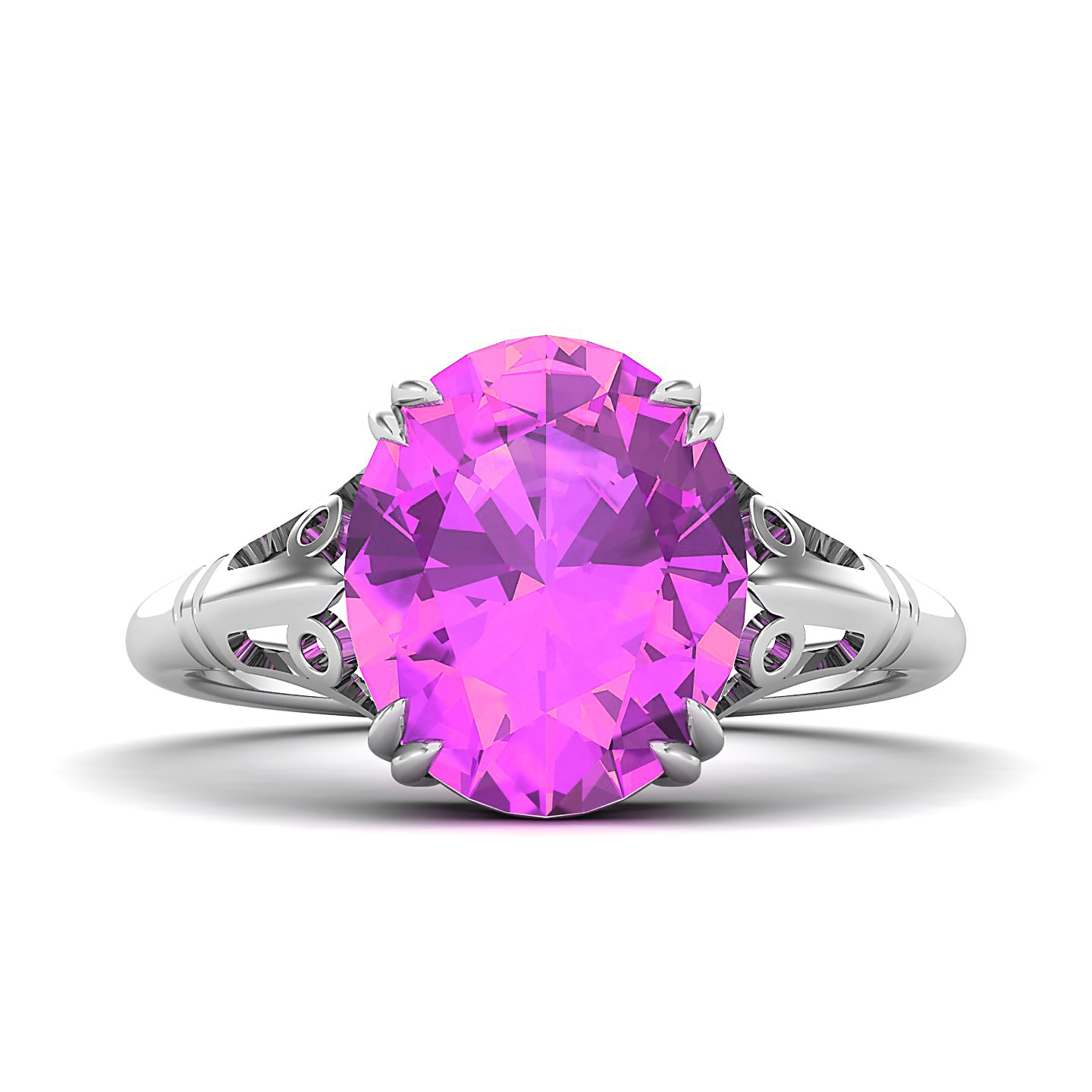 Classy Vintage Pink Sapphire Ring