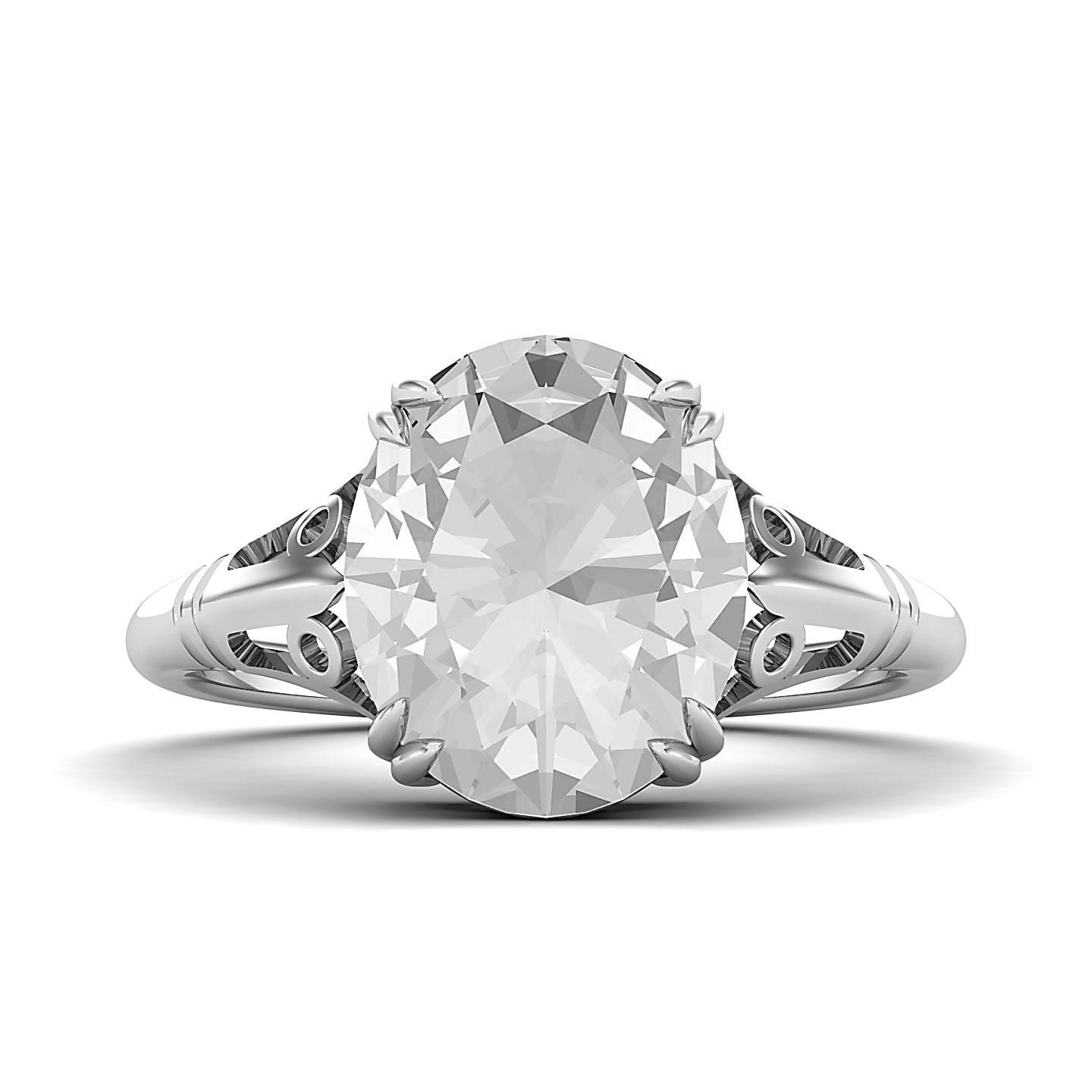 Classy Vintage White Sapphire Ring