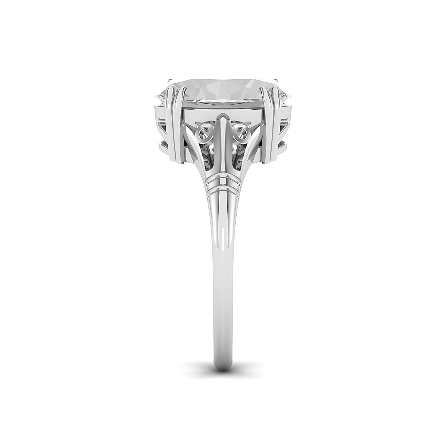 Classy Vintage White Sapphire Ring