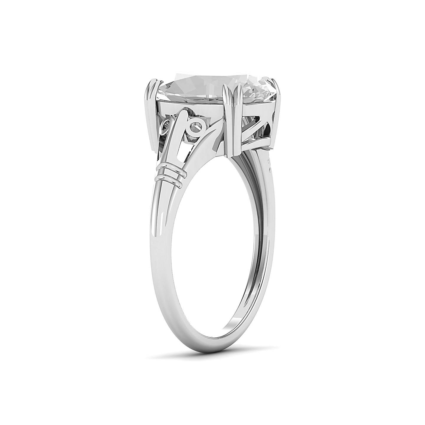 Classy Vintage White Sapphire Ring