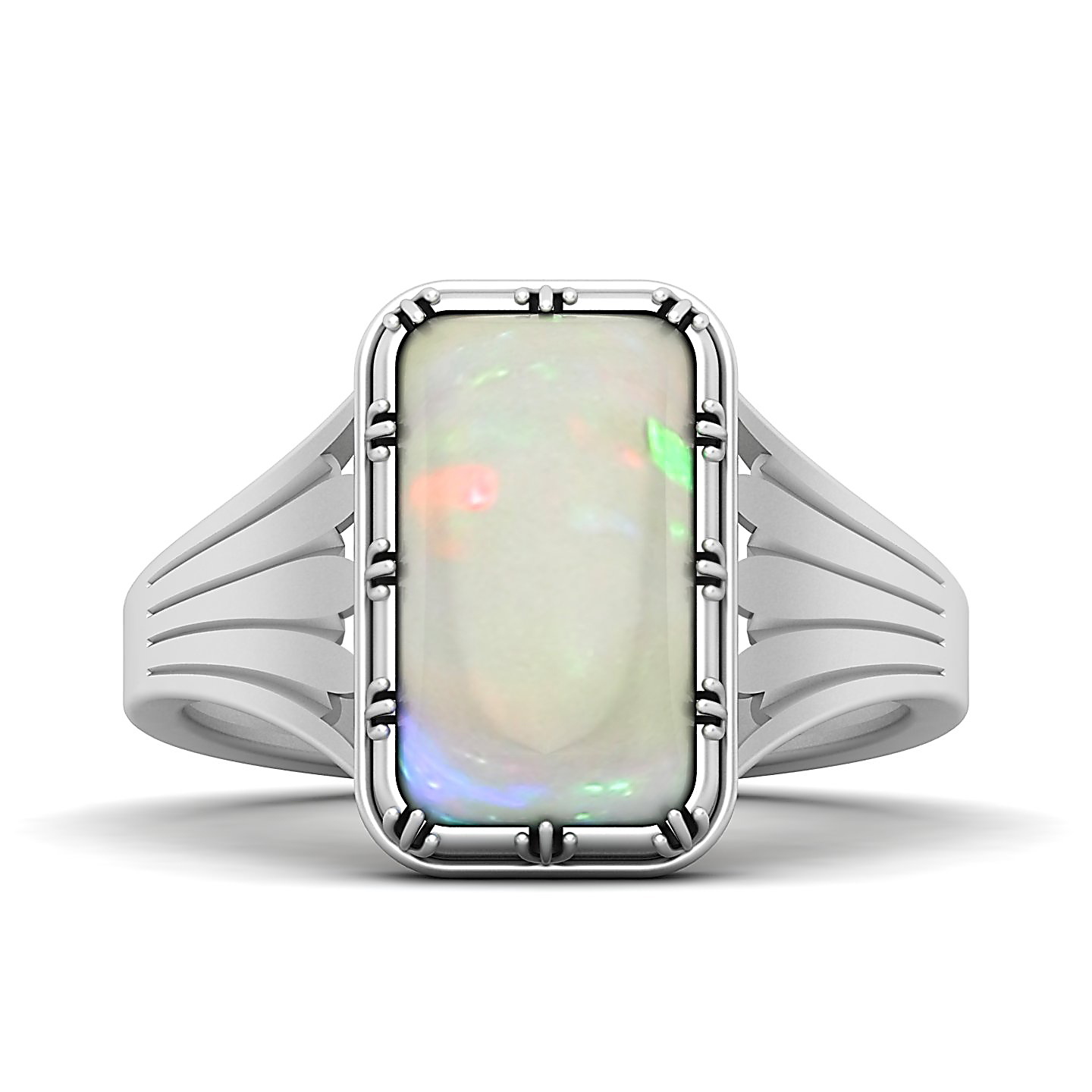 Contemporary classy Opal Ring
