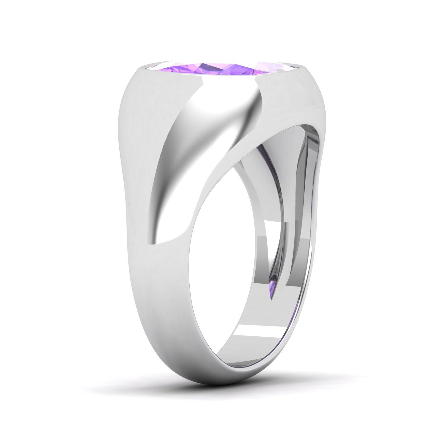 Cradle Serenity Amethyst Ring