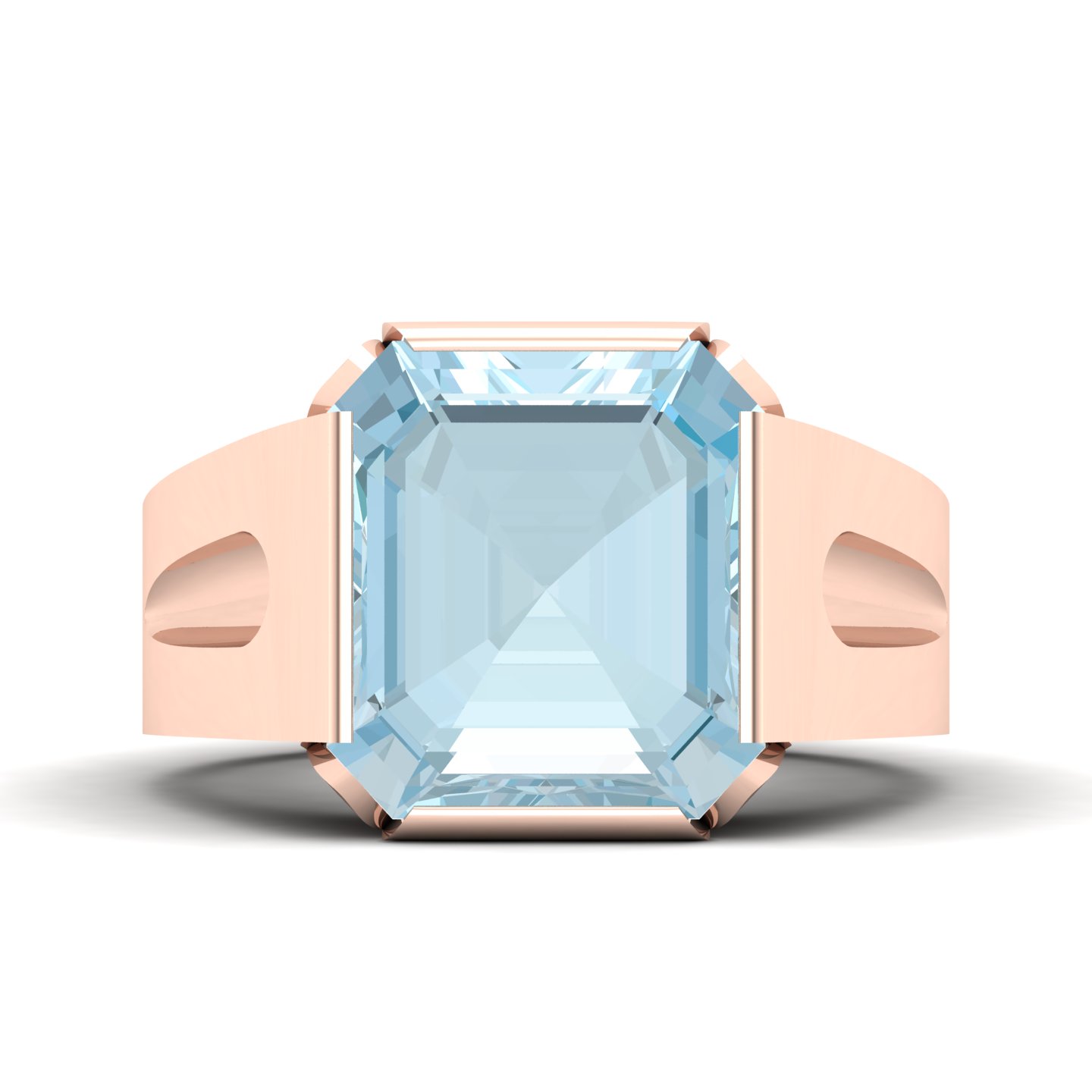 Cradle Serenity Aquamarine Ring
