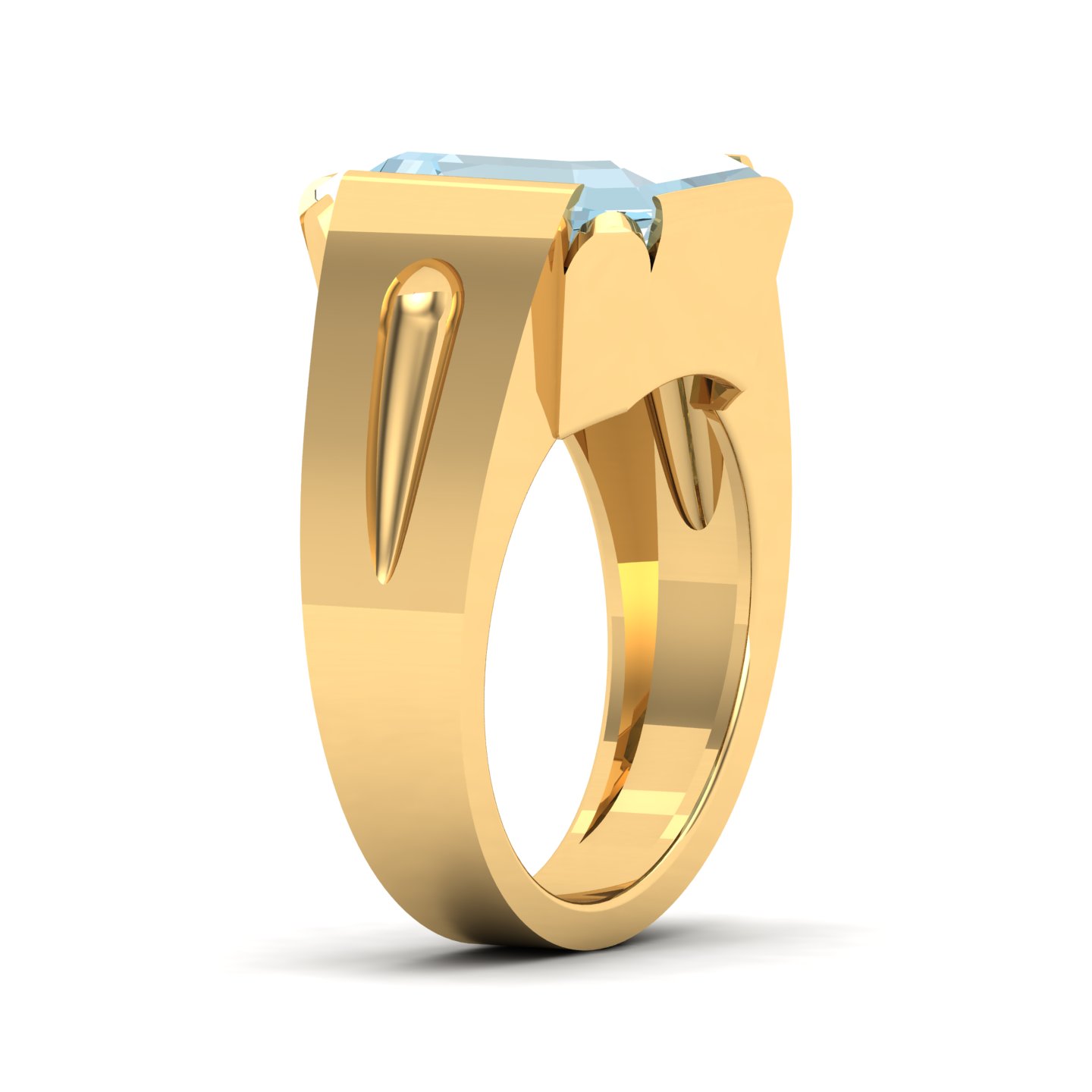 Cradle Serenity Aquamarine Ring