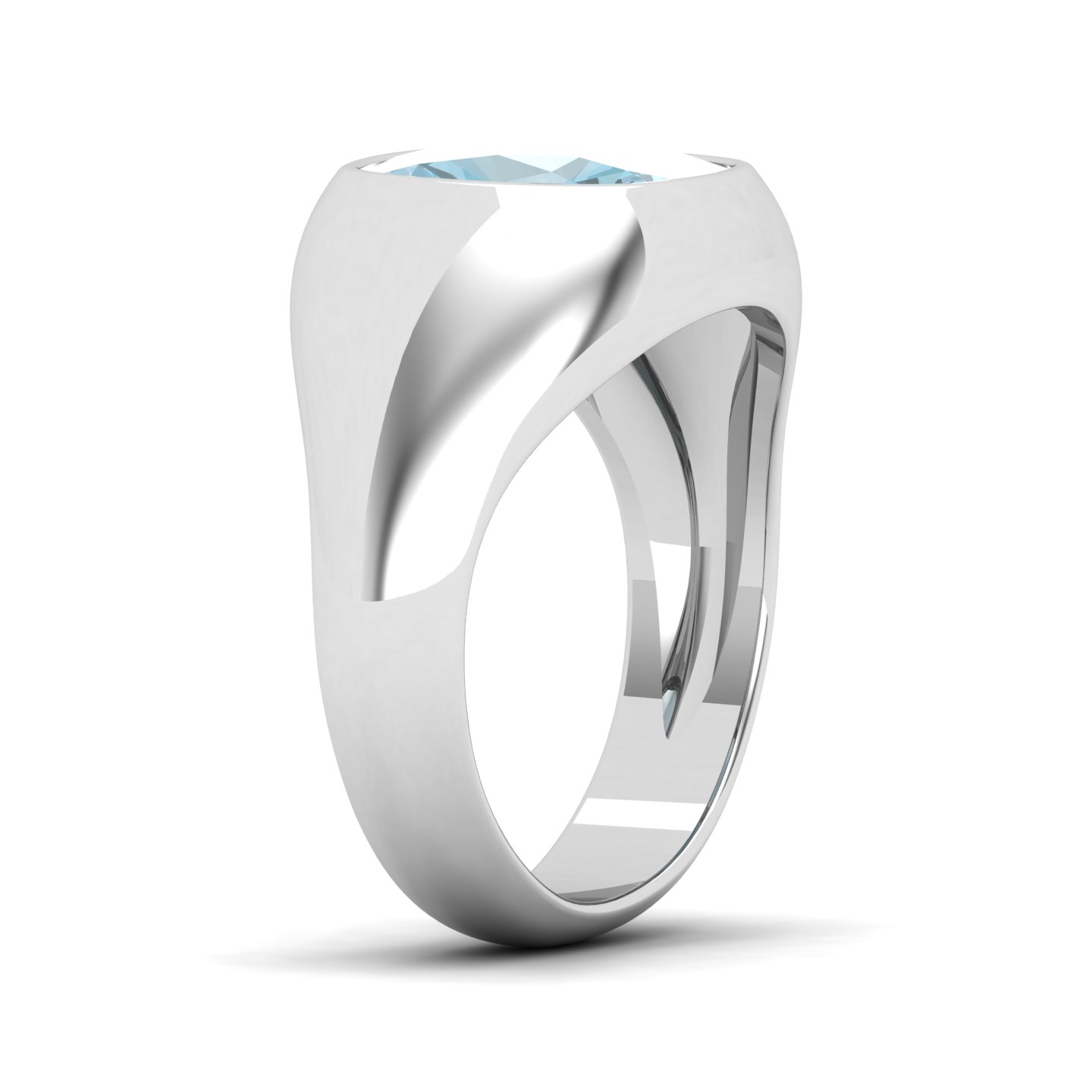 Cradle Serenity Aquamarine Ring