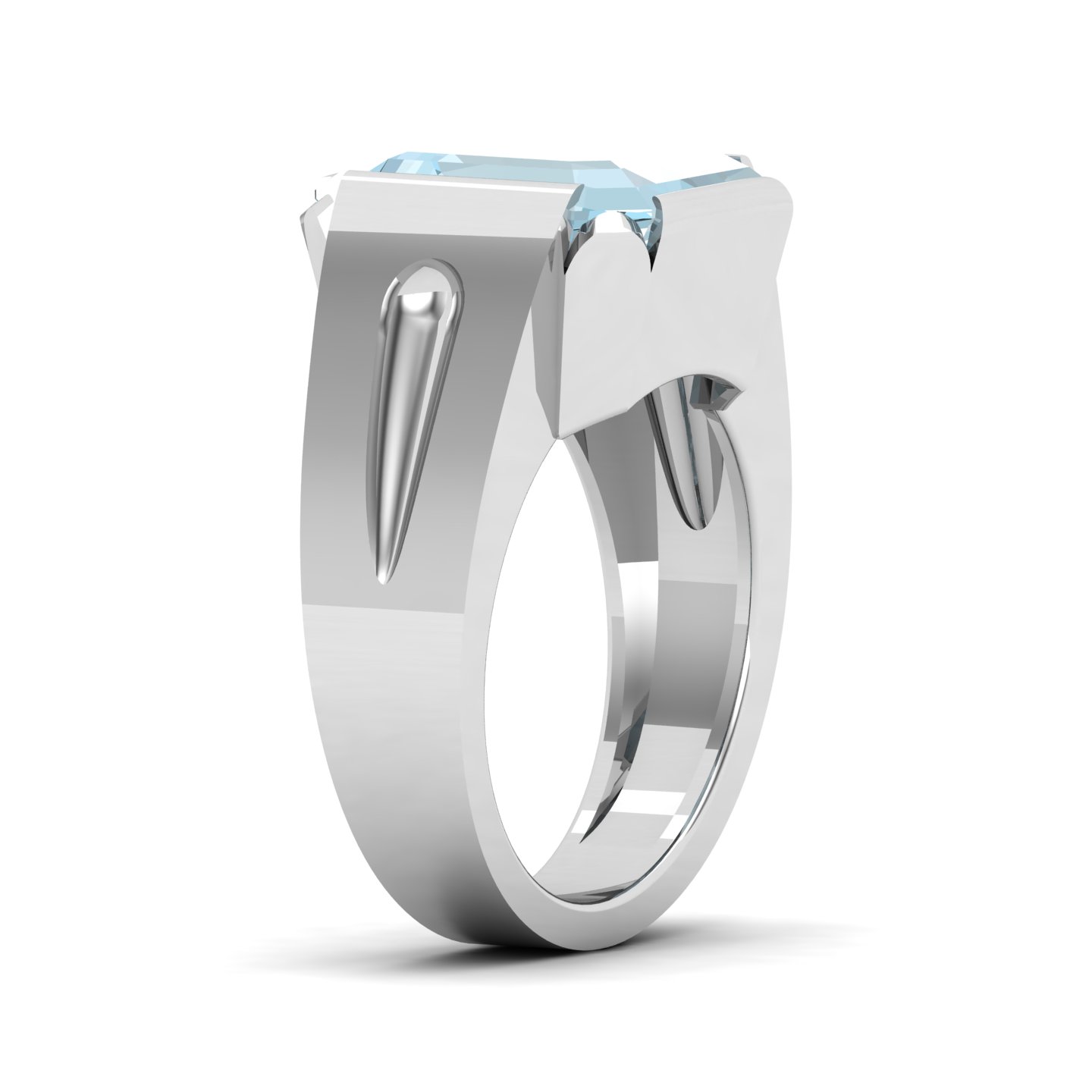 Cradle Serenity Aquamarine Ring