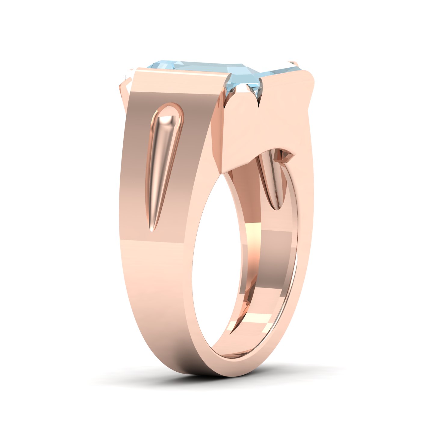 Cradle Serenity Aquamarine Ring