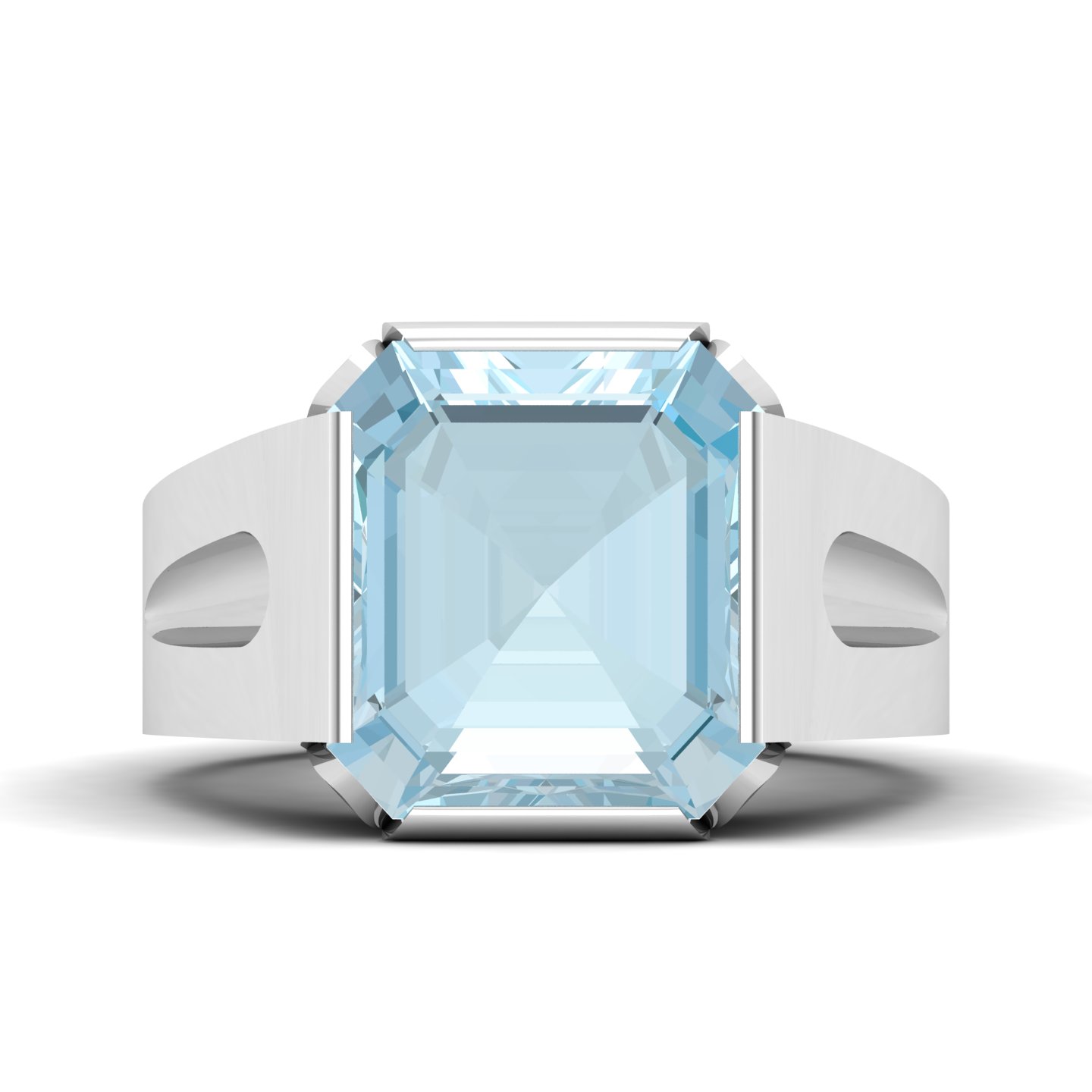Cradle Serenity Aquamarine Ring