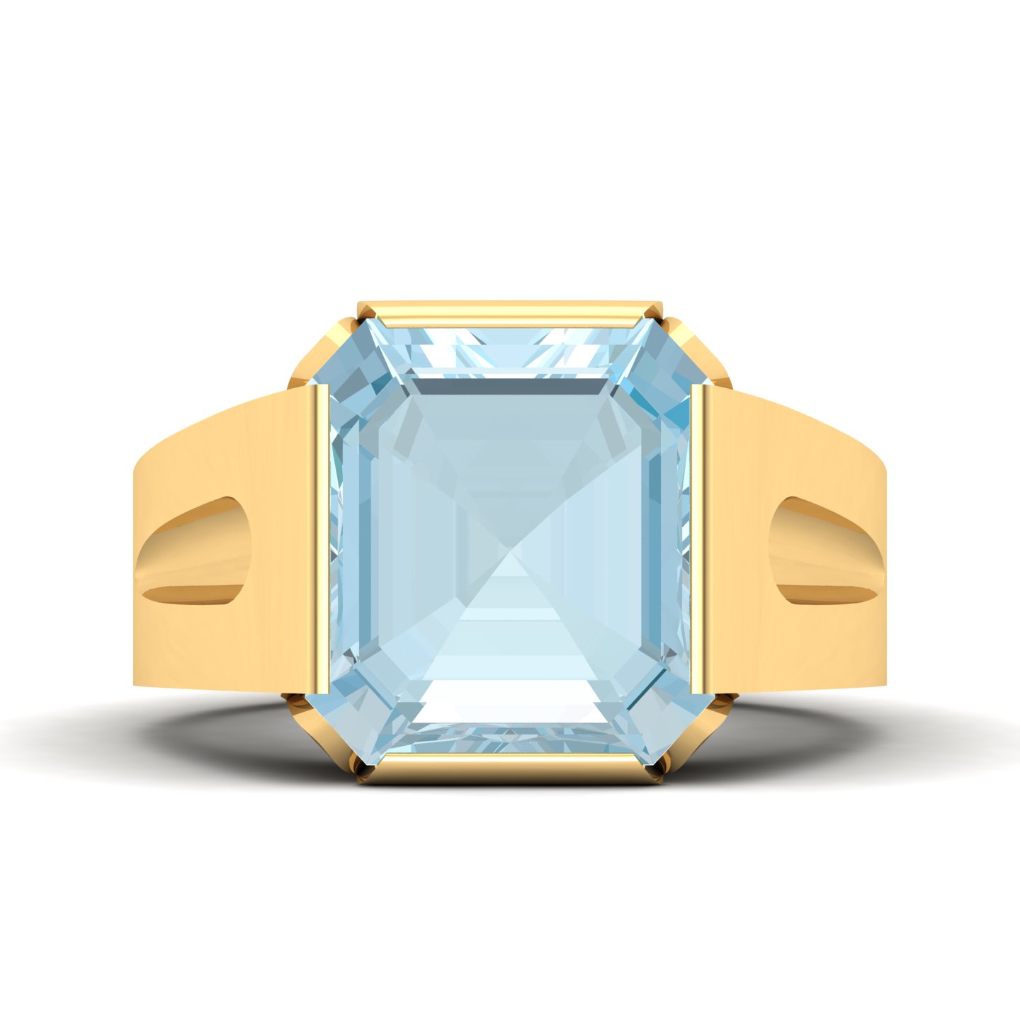 Cradle Serenity Aquamarine Ring