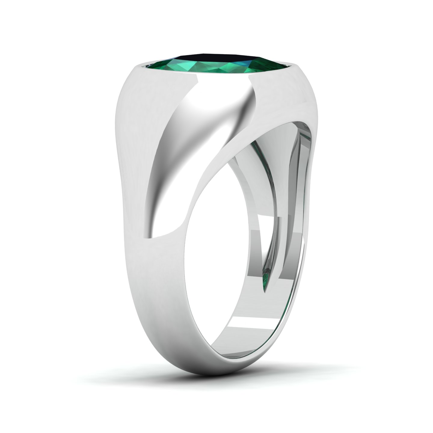 Cradle Serenity emerald Ring